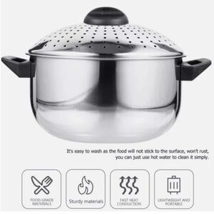 Stainless Steel Pasta Pan for Saucepan with Strainer Bowl Lid ( new with box)